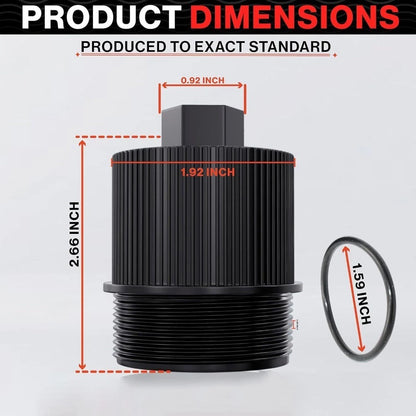 Pool Drain Adapter Cover Assembly with O Ring for Pentair Filter