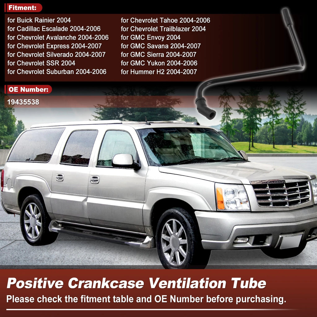 Positive Crankcase Ventilation Hose Replacement for Buick Rainier (2004–2007)