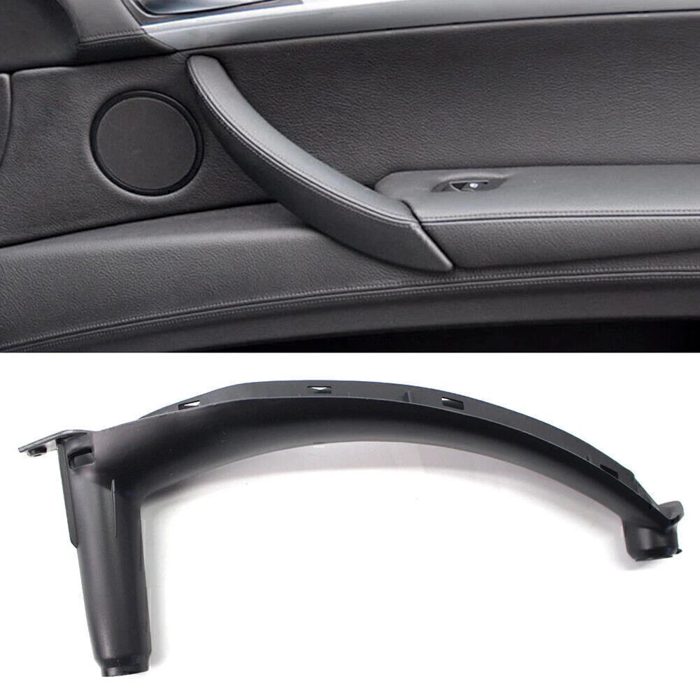 Left Inner Door Panel Handle Pull Trim Cover for BMW X5 (E70) (2007–2013) 51416969401 Black