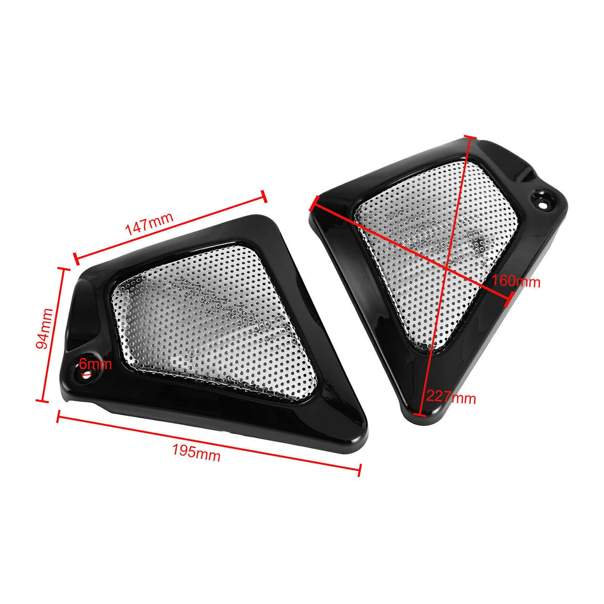 Airbox Frame Neck Side Cover for V-Rod VRSCA (2002–2017) Black T9