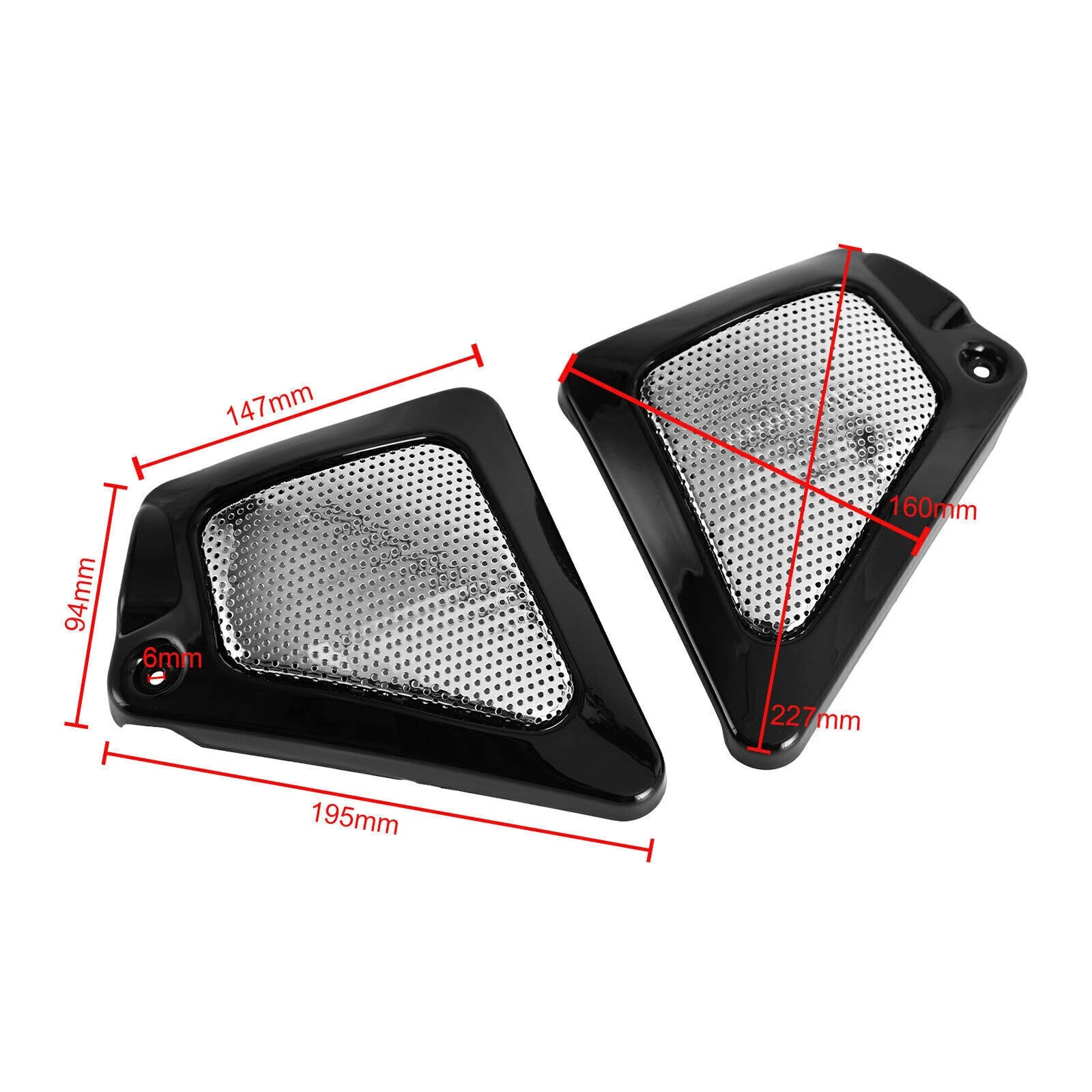 Airbox Frame Neck Side Cover for V-Rod VRSCA (2002–2017) Black T9