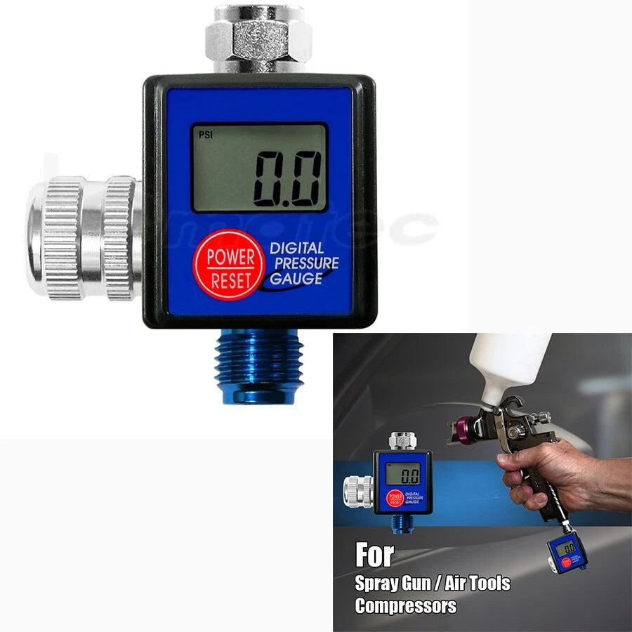 1/4" High Precision Digital Air Pressure Regulator For Spray Gun Pneumatic Tools