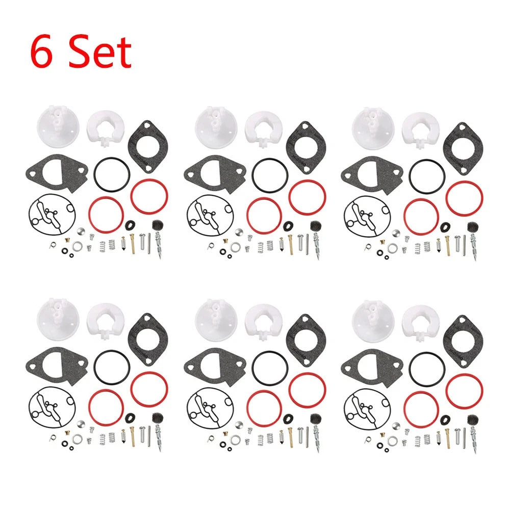 Set of 6 Carburetor Rebuild Kits for Nikki Briggs & Stratton (796184)