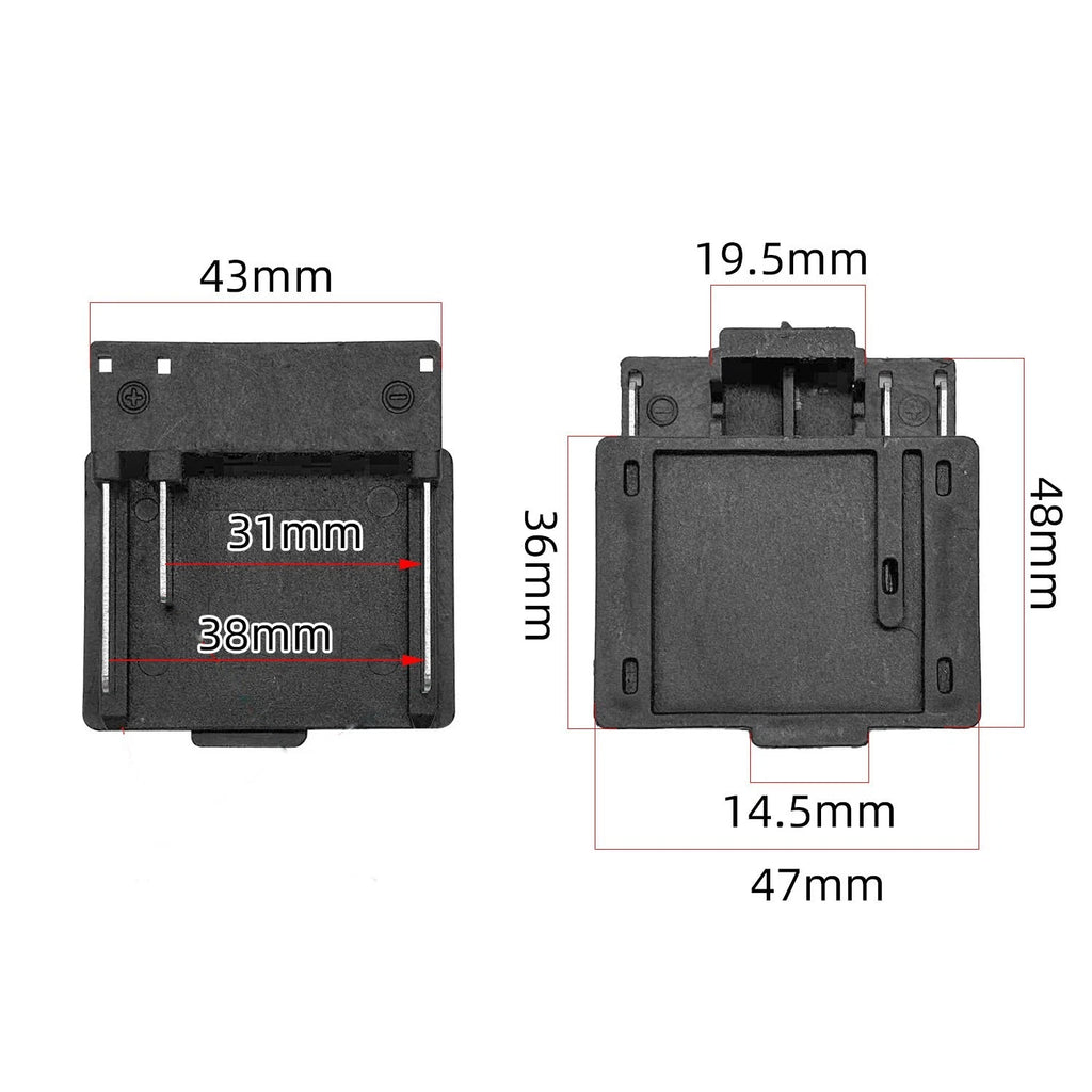 2X 3Pin Terminal Block Battery Connector for MKT 18V Power Tool Systems