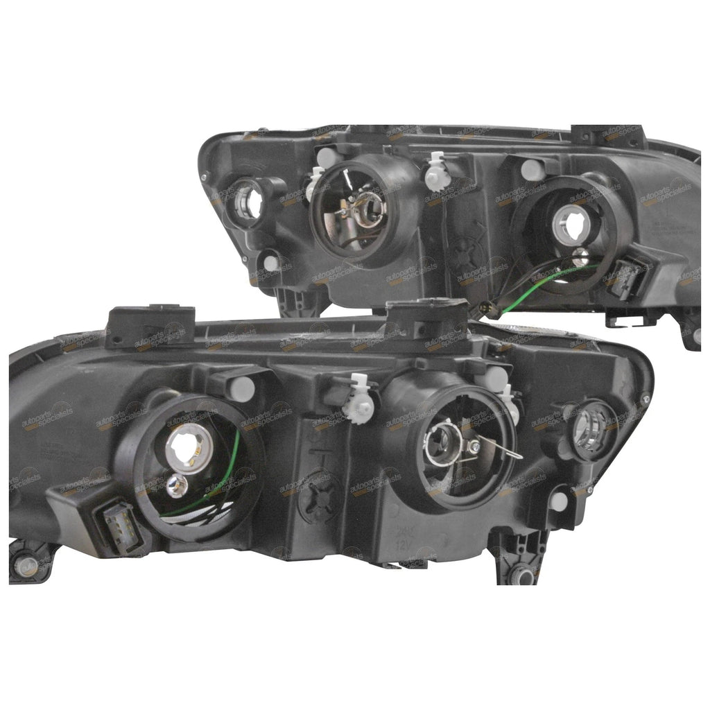 Black Projector Headlights Pair LH+RH for Holden VE Commodore (2006–2010)