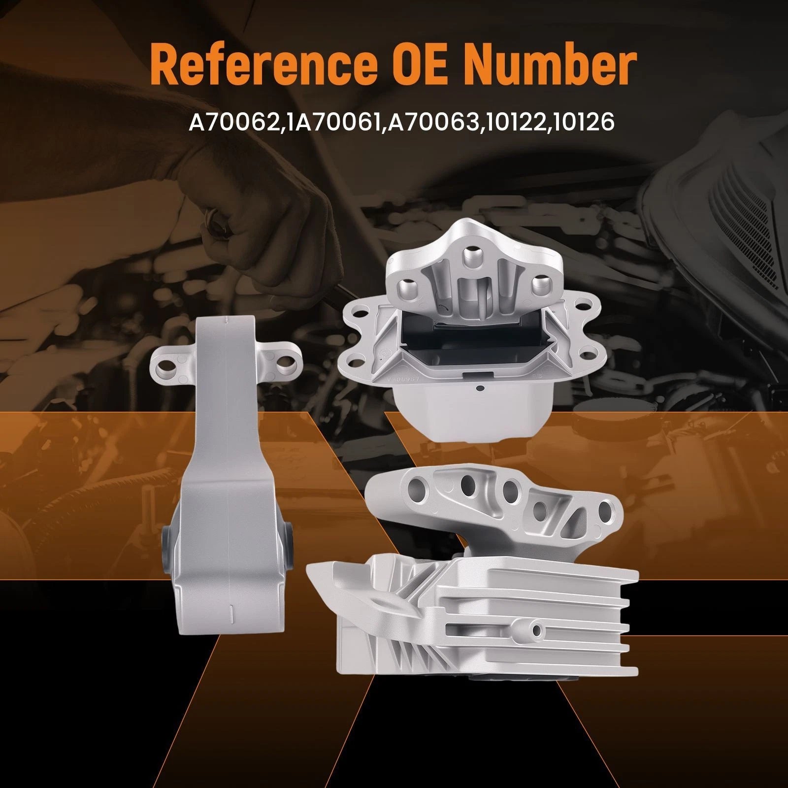Engine Mount & Trans Mount Set for Mini Cooper Countryman (2017–2022) A70063