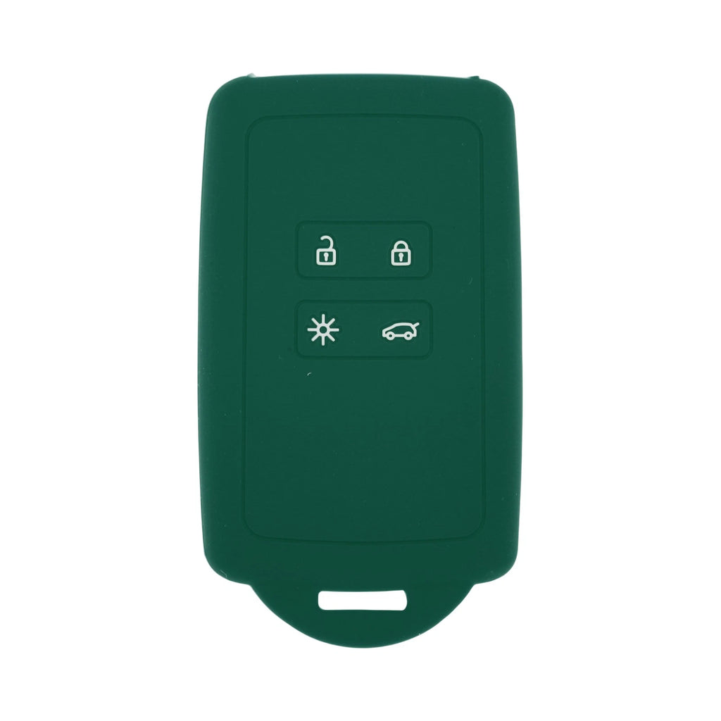 TPU Car Key Case for Renault Clio (2012–2019) - Dark Green