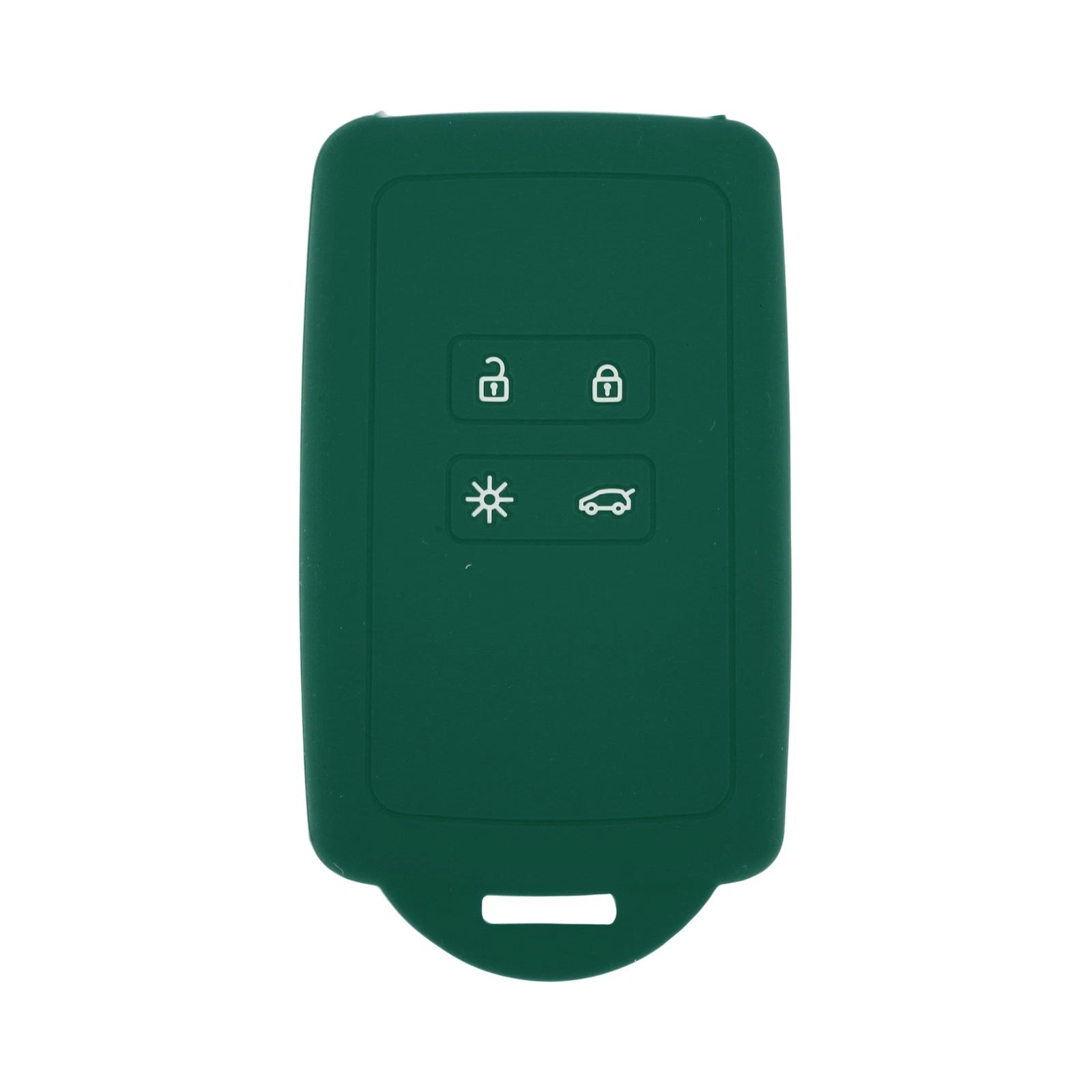 TPU Car Key Case for Renault Clio (2012–2019) - Dark Green