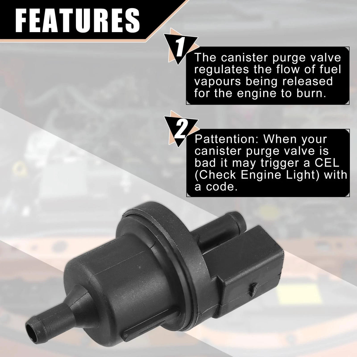 Vapor Canister Purge Valve Replacement for Volkswagen Audi (2004–2015)