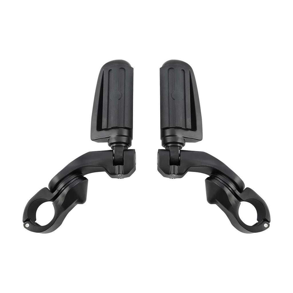 Matte Black 32mm Short Angled Highway Bar Engine Guard Pegs for