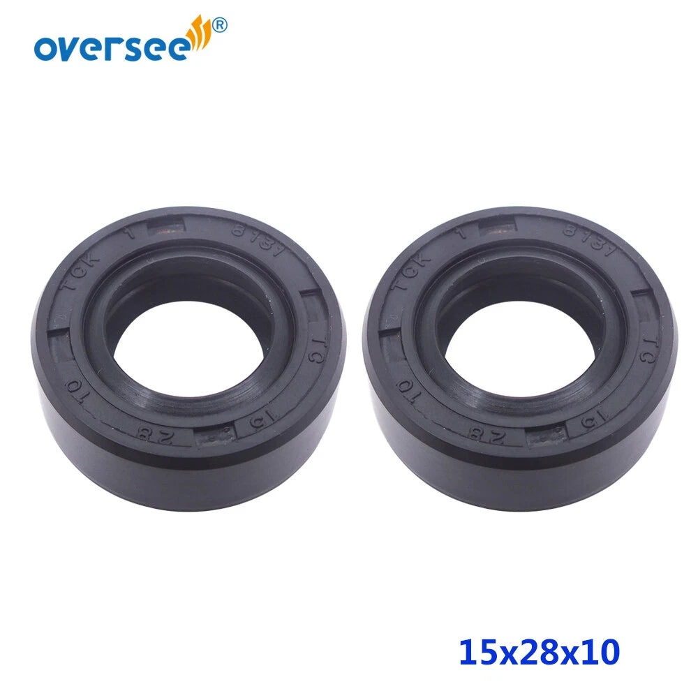 2Pcs Oil Seal for Tohatsu 4-9.8HP (369-60111-0) & Mercury (26-16130)