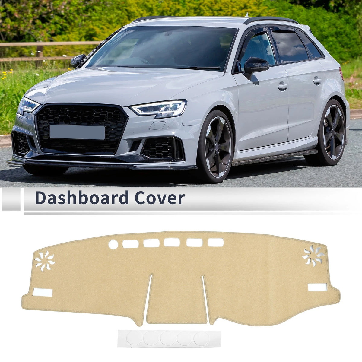 Dashboard Dash Cover Mat for Toyota RAV4 XA50 2020–2024 Beige Sun Shield