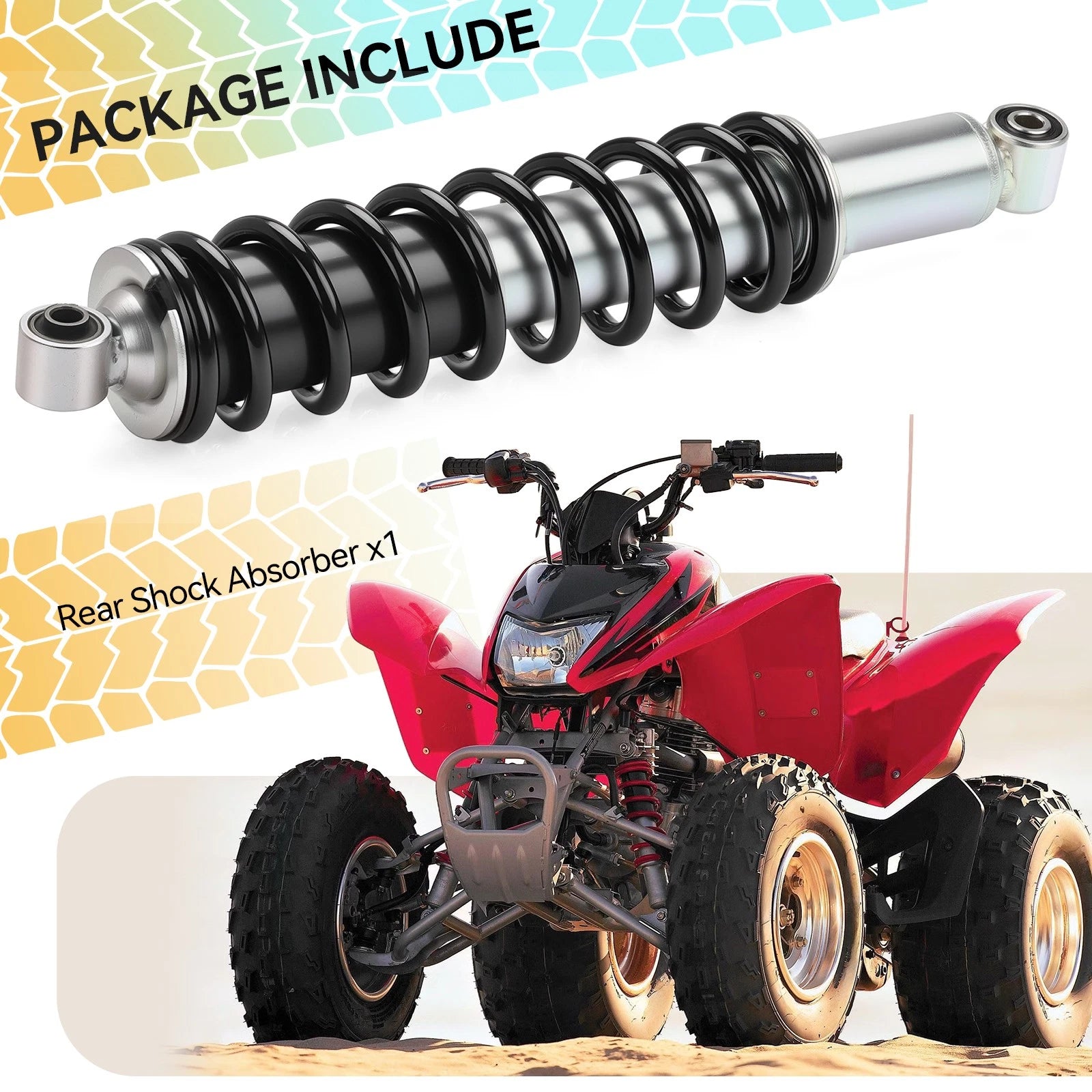 Rear Coil-Over Shock Absorber for Honda Sportrax TRX250EX TRX250X (2001–2020)