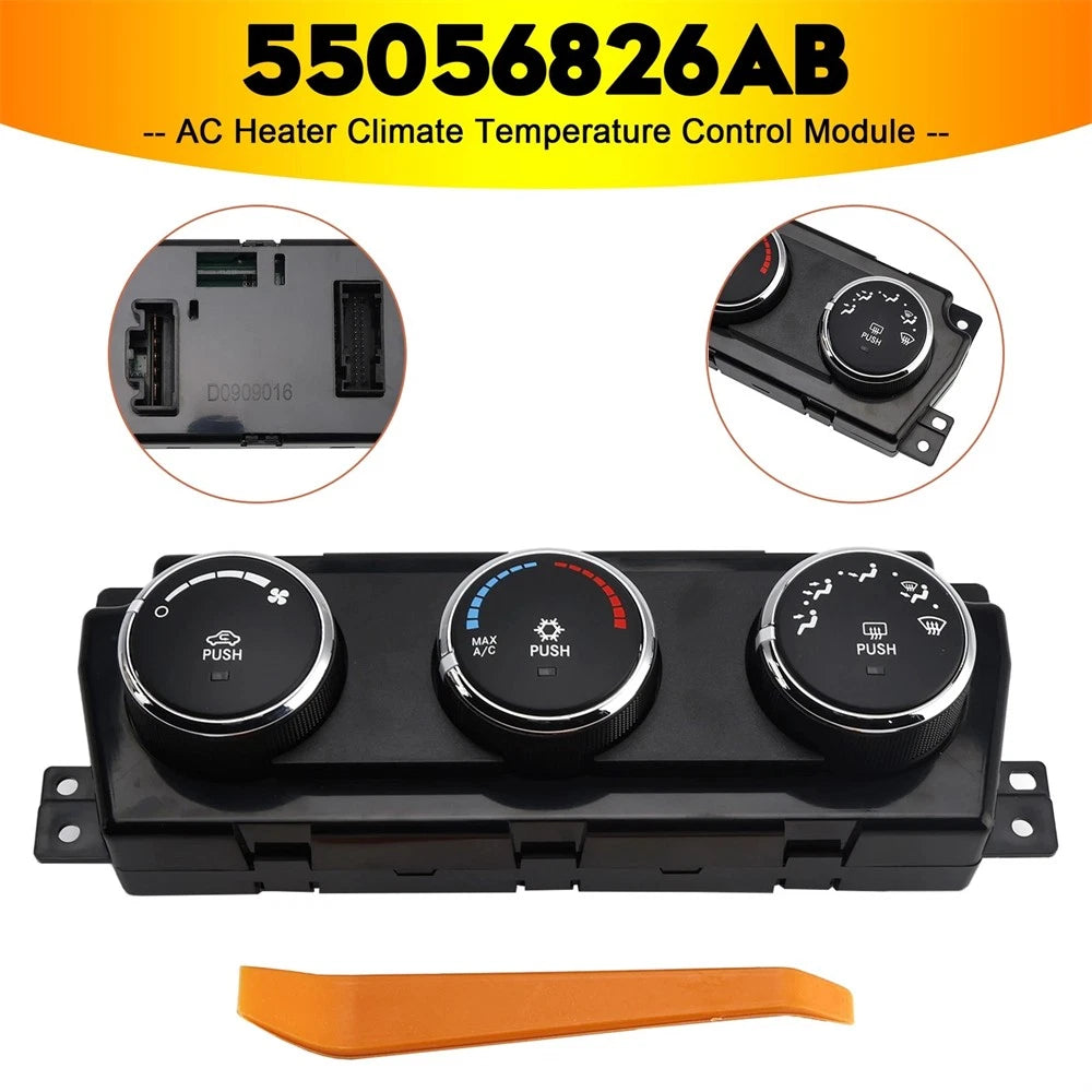 AC Climate Control Module with Rear Defrost For Dodge Ram 1500 Pickup 55056826AB
