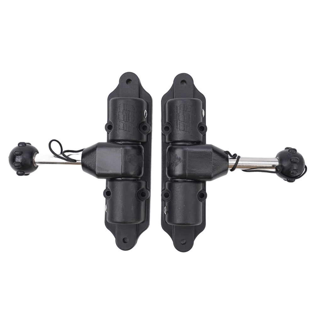 Paddle Seat for Kayak Canoes (Inflatable, Rotating, ABS Plastic, Black)