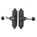 Paddle Seat for Kayak Canoes (Inflatable, Rotating, ABS Plastic, Black)