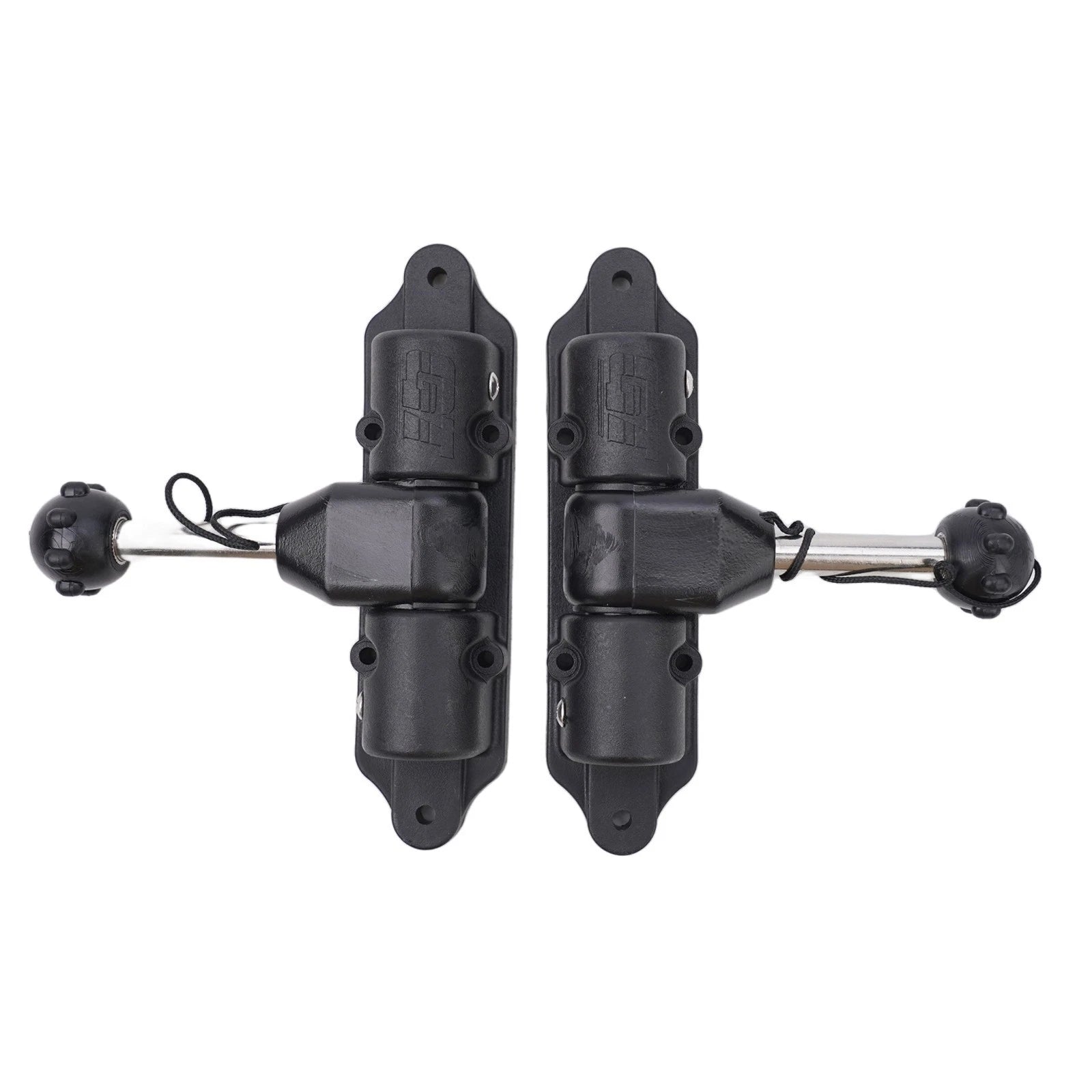 Paddle Seat for Kayak Canoes (Inflatable, Rotating, ABS Plastic, Black)