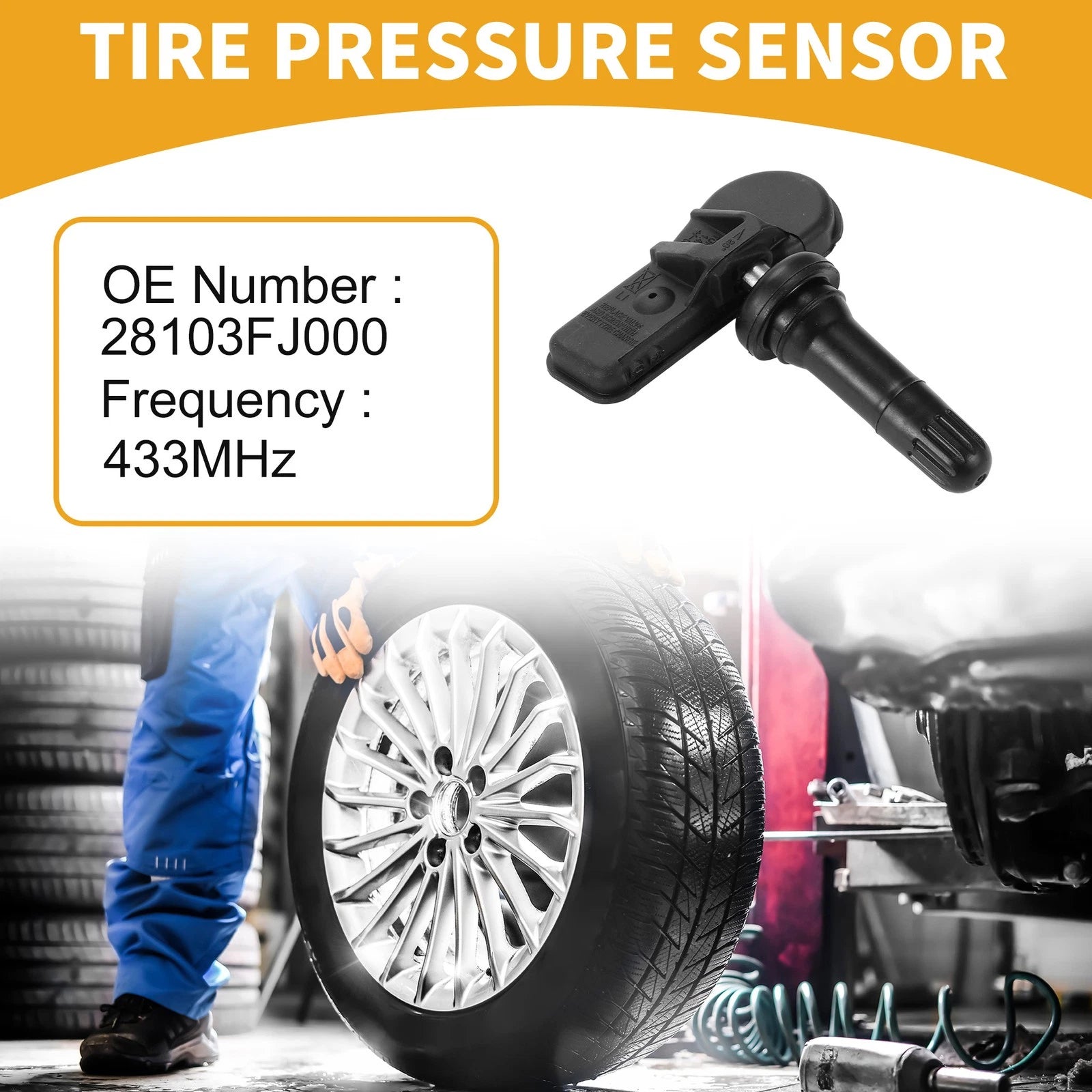Tire Pressure Sensor Replacement for Subaru Legacy (2014–2019) 433MHz
