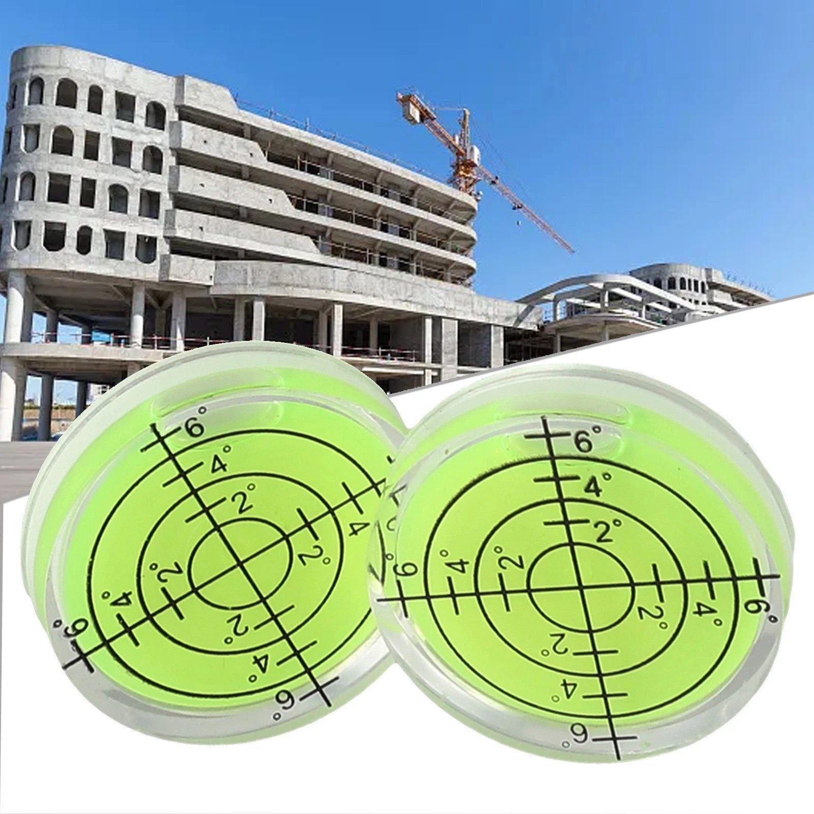 2X Translucent Acrylic Bubble Level for Universal Use (32x7mm)