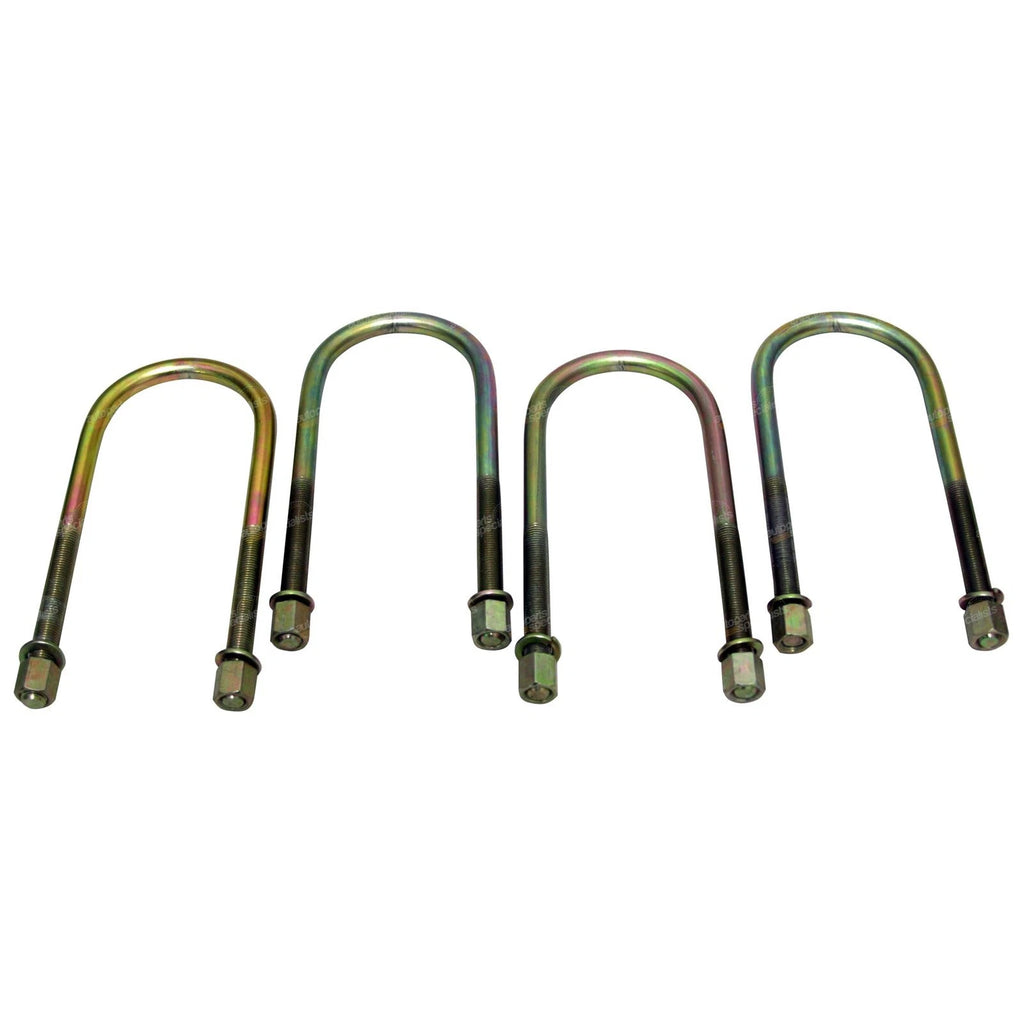4X Rear Leaf Spring U-Bolts + Nuts for Holden Rodeo RA (2003–2008) 4X4