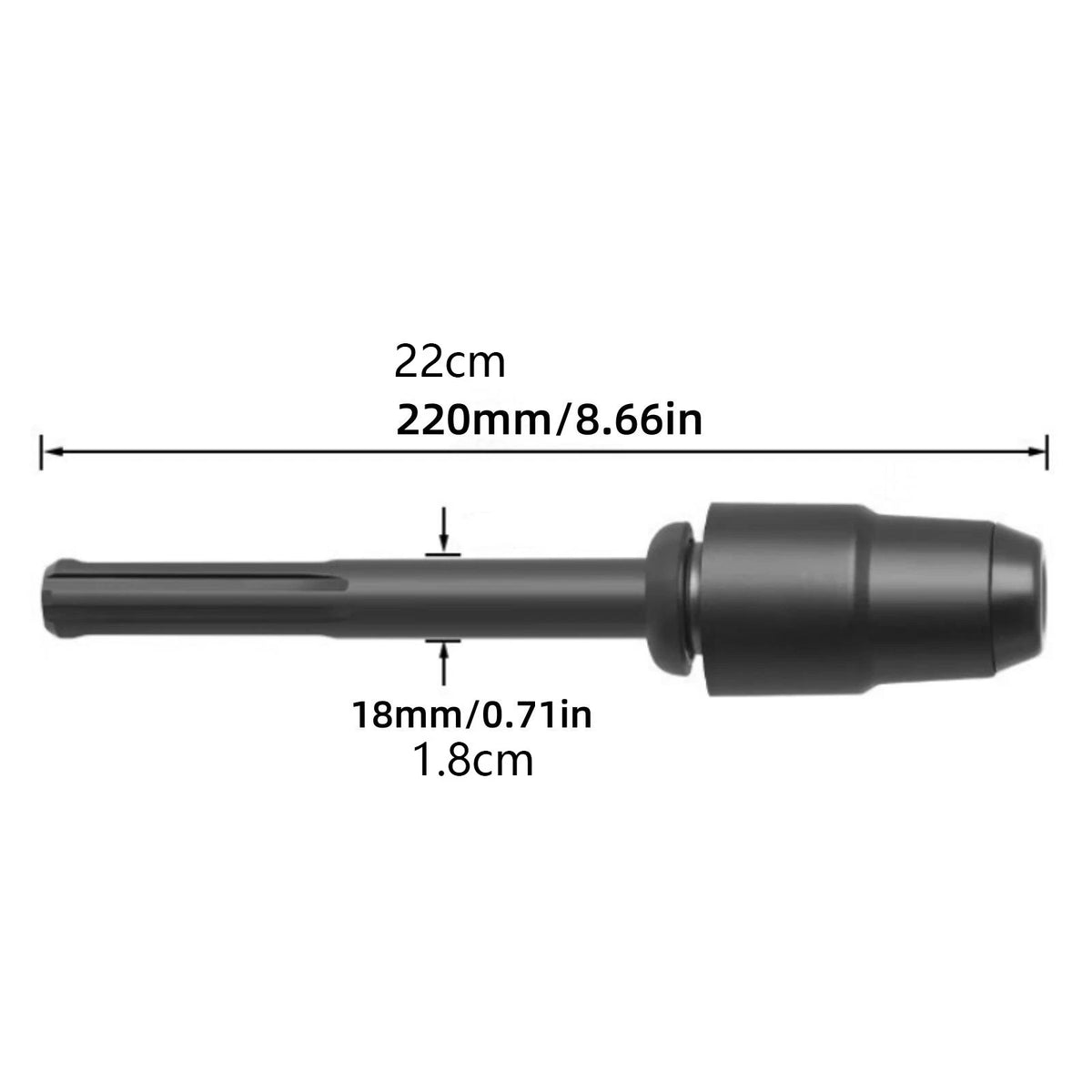 SDS Max to SDS Plus Adapter for Rotary Hammer Drill (Tool Repair)