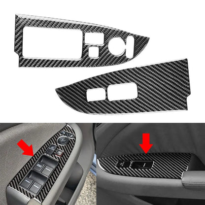 Carbon Fiber Black Front Window Regulator Cover for Honda Odyssey (2005–2010)