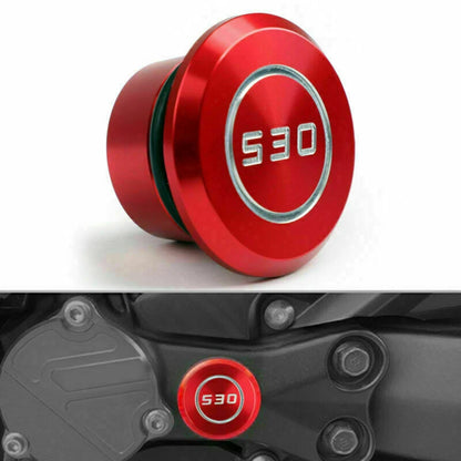 CNC Frame Hole Cover Guard for Yamaha T-Max 530 (2005–2016) - Red T9
