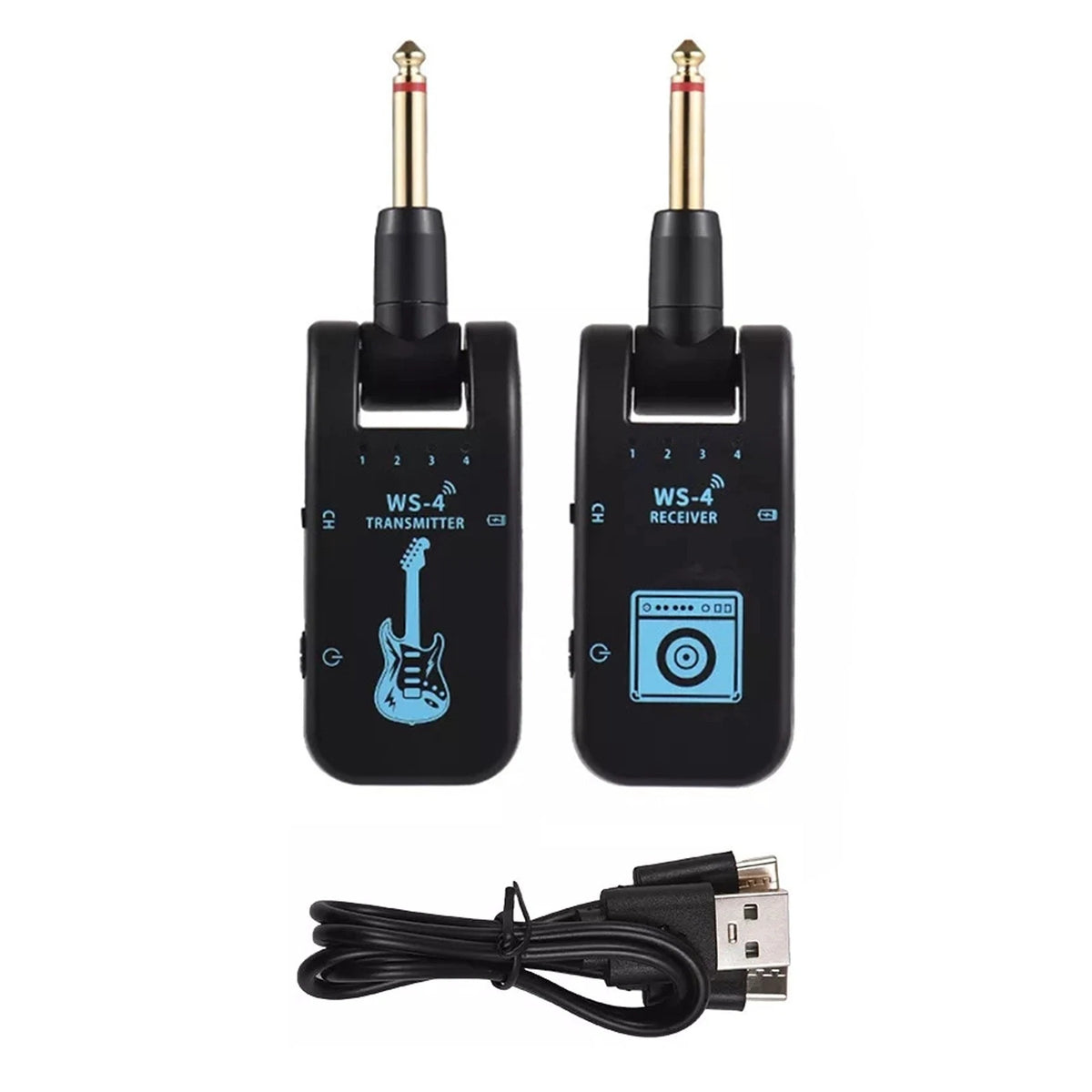 8 Channels Wireless Guitar Transmitter and Receiver (2.4G)
