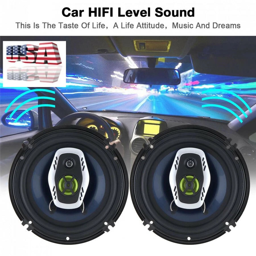 2X 6.5" Coaxial Car Stereo Speakers for