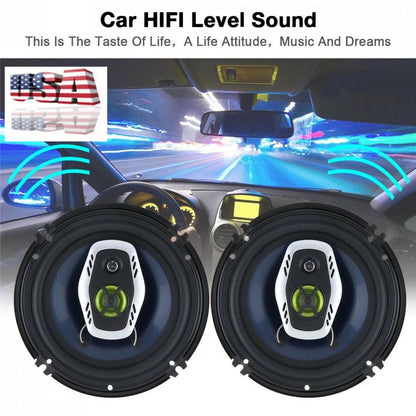 2X 6.5" Coaxial Car Stereo Speakers for