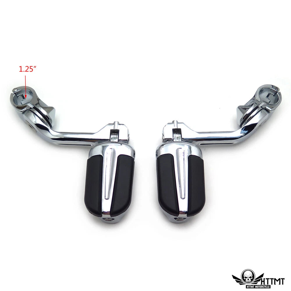 5" Slipstream Highway Foot Peg Rubber Kit for Harley Sportster/Dyna (1.25"-1.5")