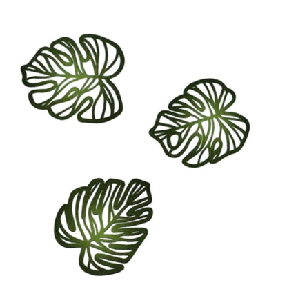 Set of 2 Metal Palm Leaf Wall Art for Living Room Decor