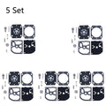 Set of 5 Carburetor Repair Kits for ZAMA RB-155 RB-164 STIHL BG66 BG86