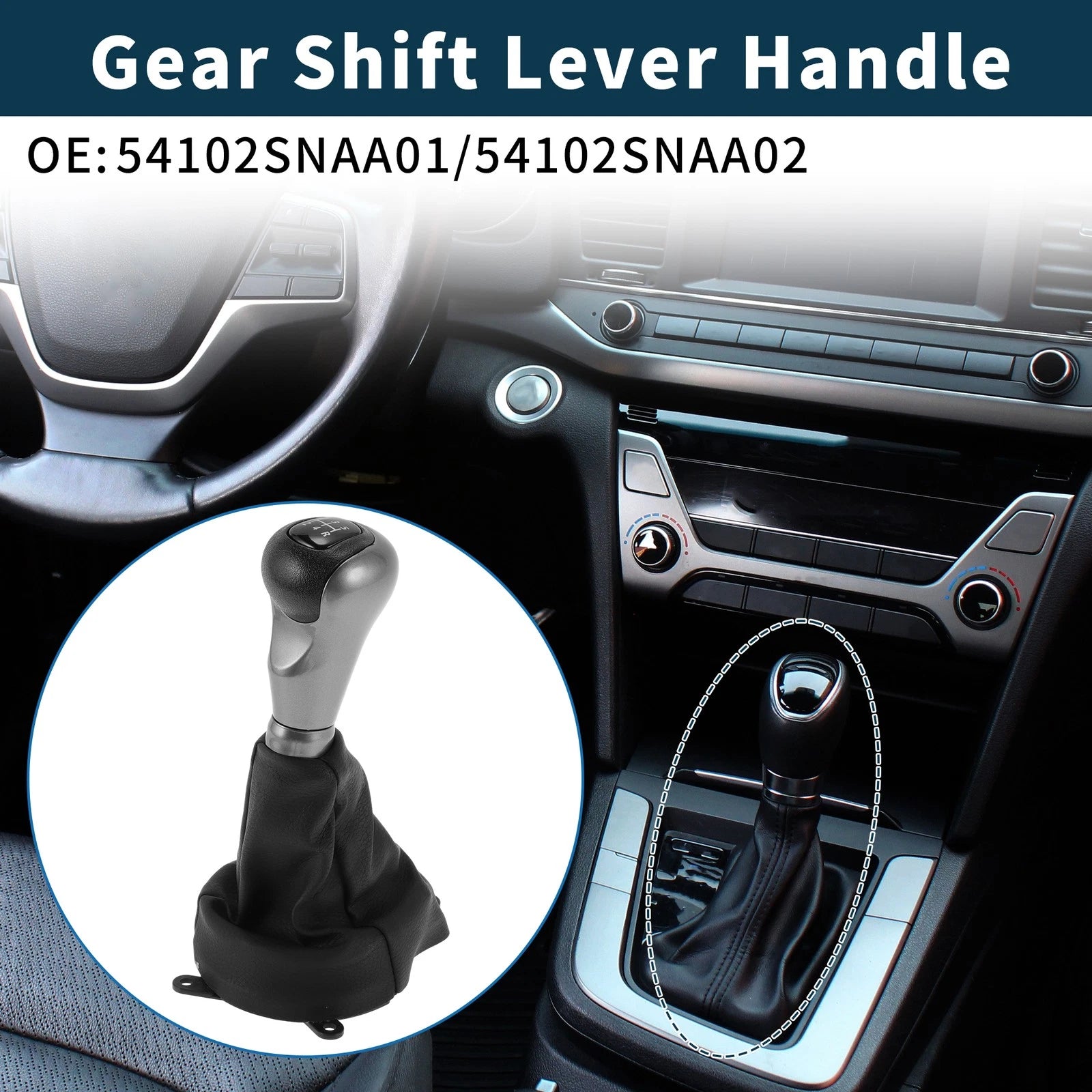 Gear Shift Knob Handle Replacement for Honda Civic (2006–2011)