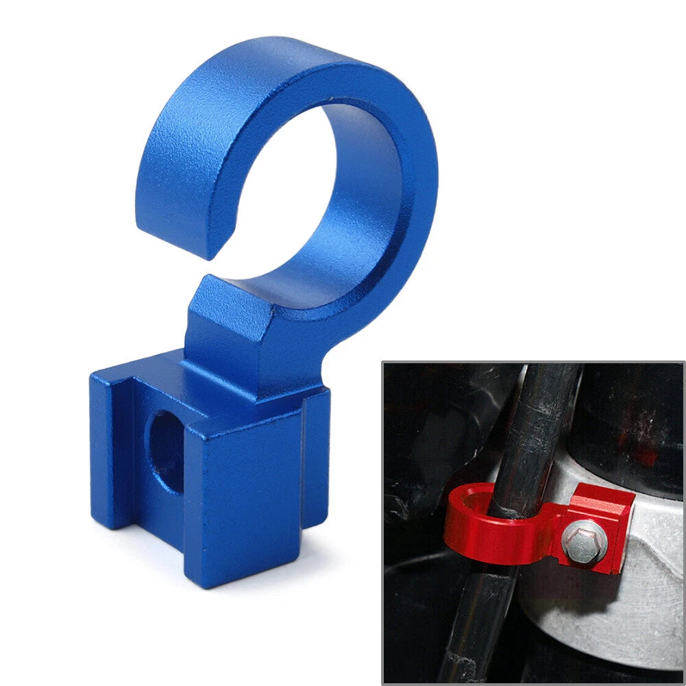 CNC Brake Hose Clamp Cable Guide for Suzuki DRZ400SM (2005–2024) Blue