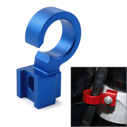 CNC Brake Hose Clamp Cable Guide for Suzuki DRZ400SM (2005–2024) Blue