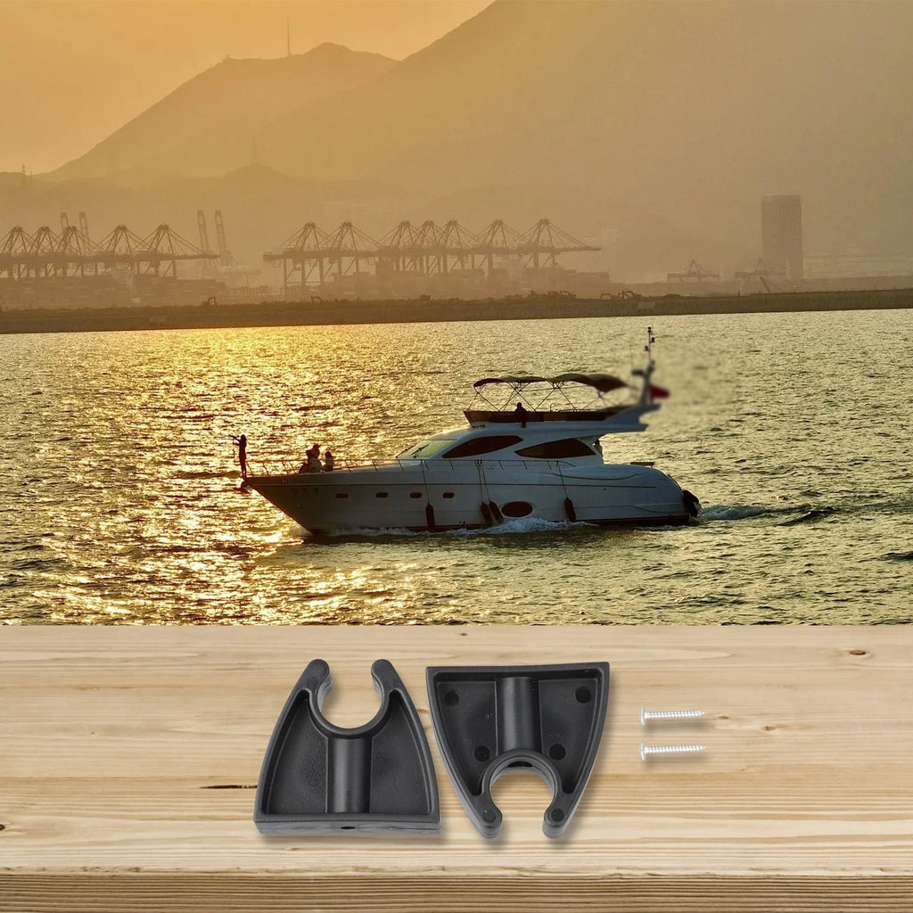 2X Boat Pole Clips for Stabilizing Lights on Marine Vessels