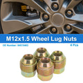 Wheel Lug Nuts M12x1.5 4 Piece Replacement for Chevrolet Aveo (2005–2011)