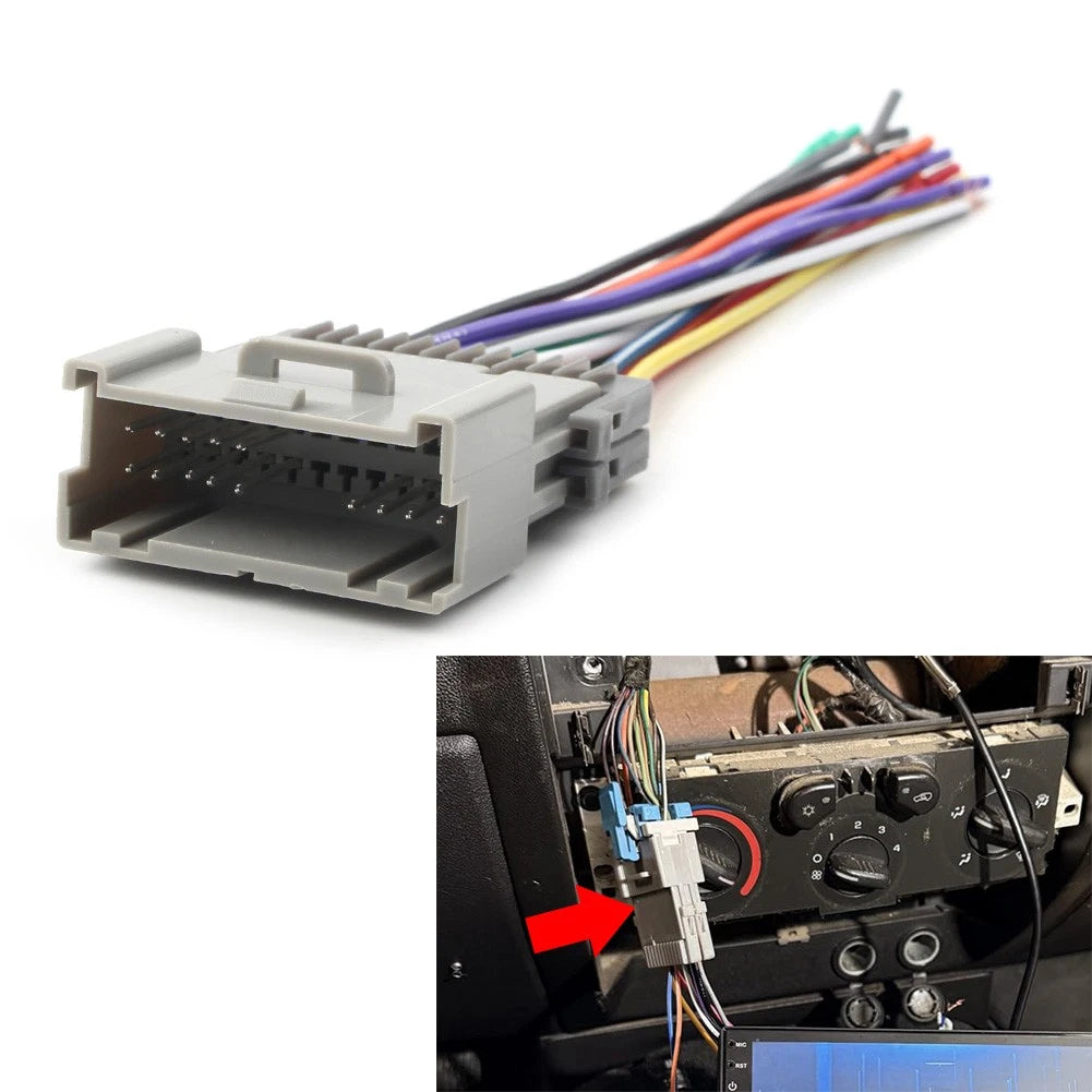 Radio Adapter Wiring Harness Kit with Antenna Adapter for Chevrolet