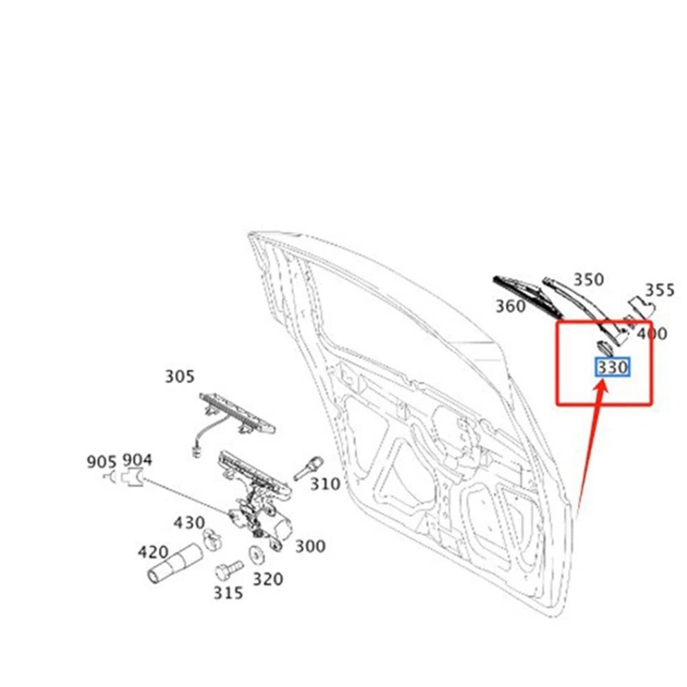 Rear Wiper Seal for W245 (2005–2010)