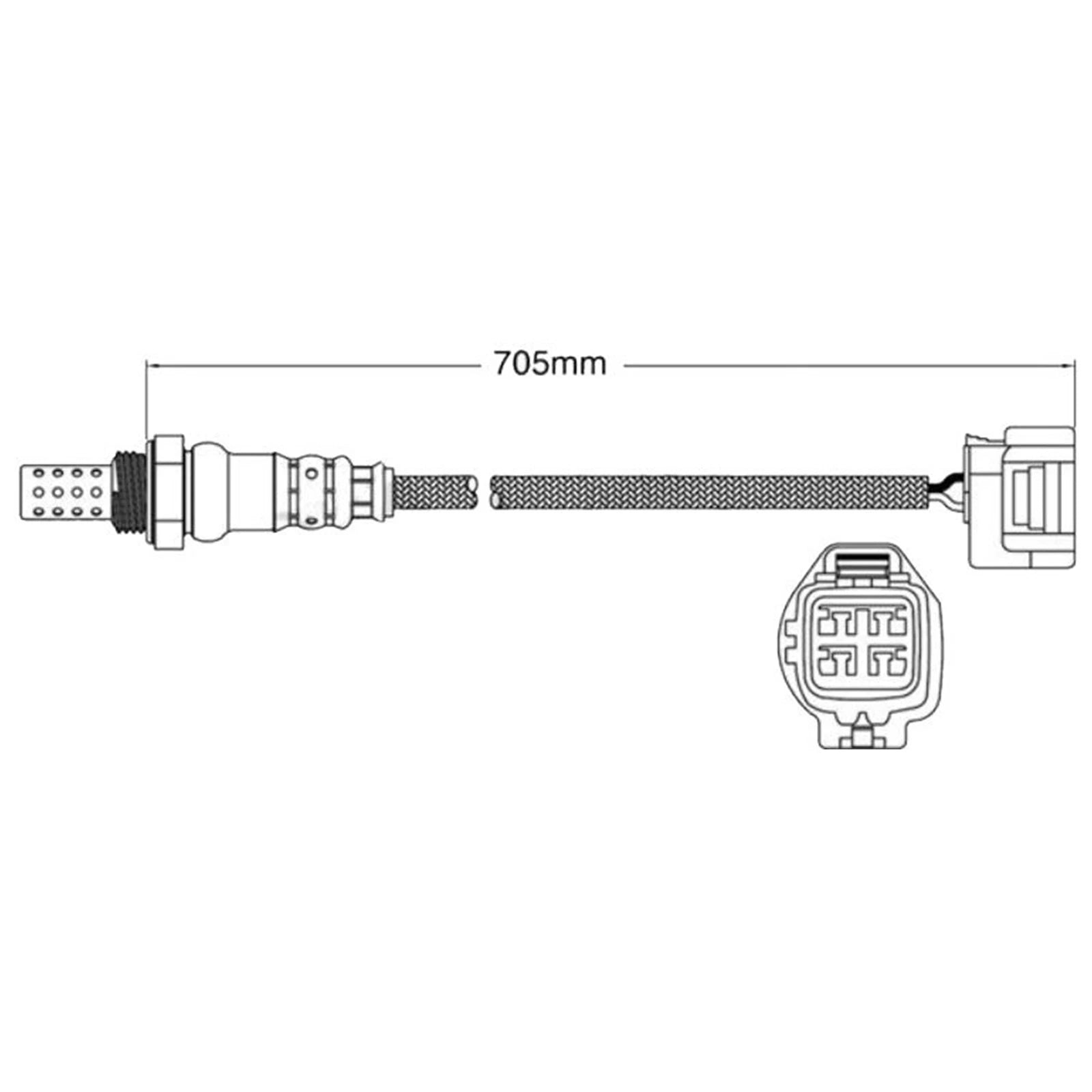 LH Front Bank O2 Oxygen Sensor for Mitsubishi 380 DB (2005–2008)