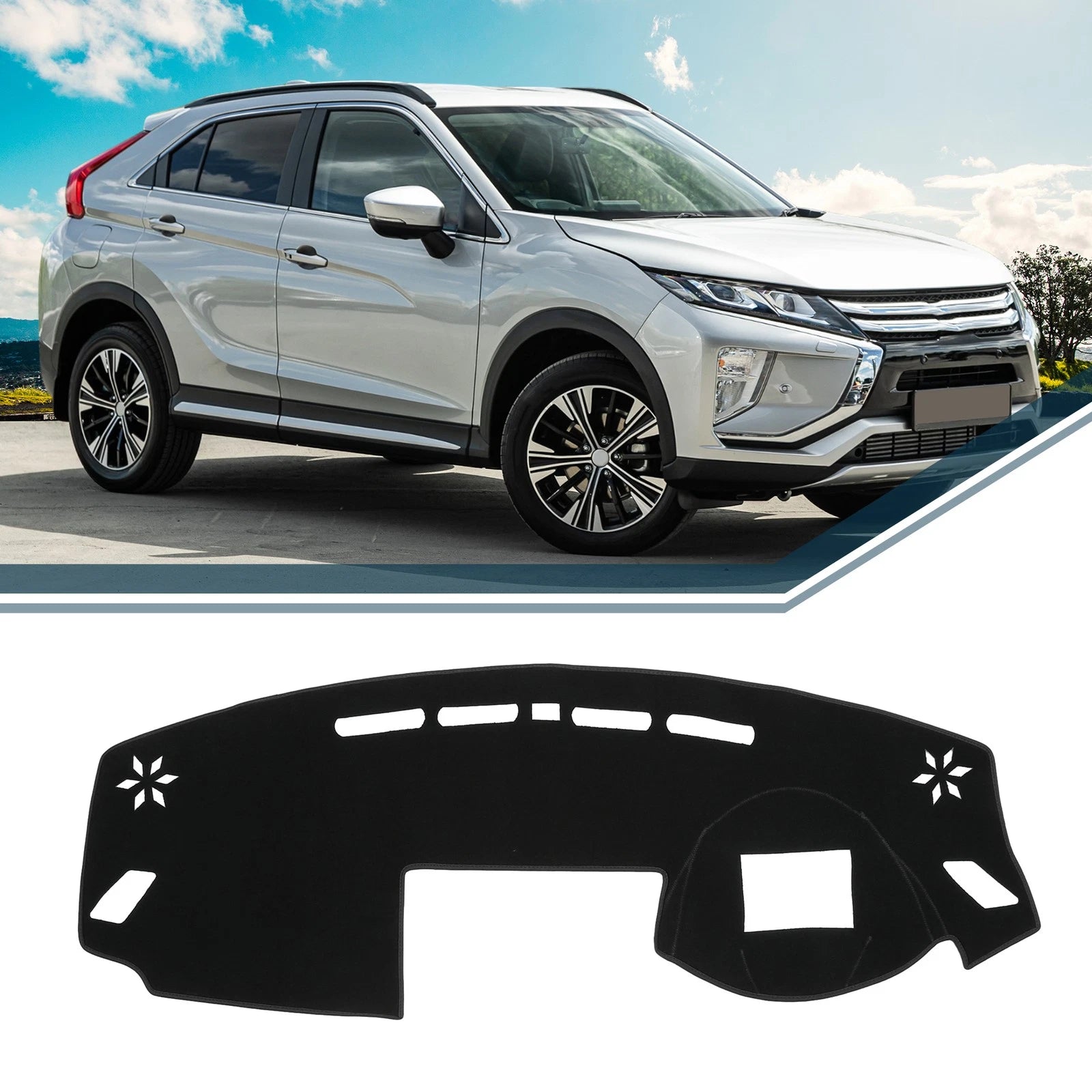 Dashboard Dash Cover Mat Front Replacement for Mitsubishi Eclipse Cross (2017–2022)