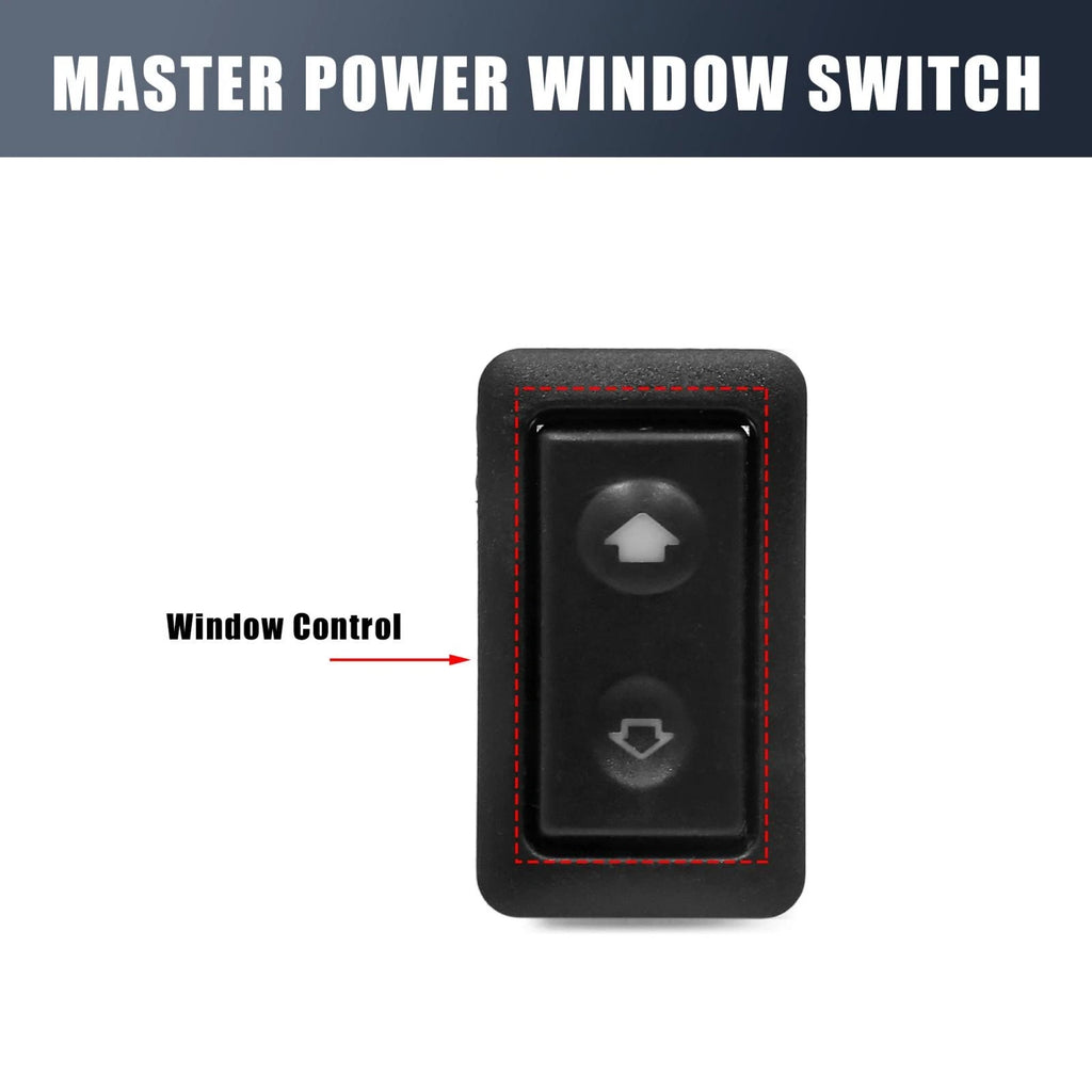 Power Window Switch 6 Pin Black Replacement for BMW (2005–2020)