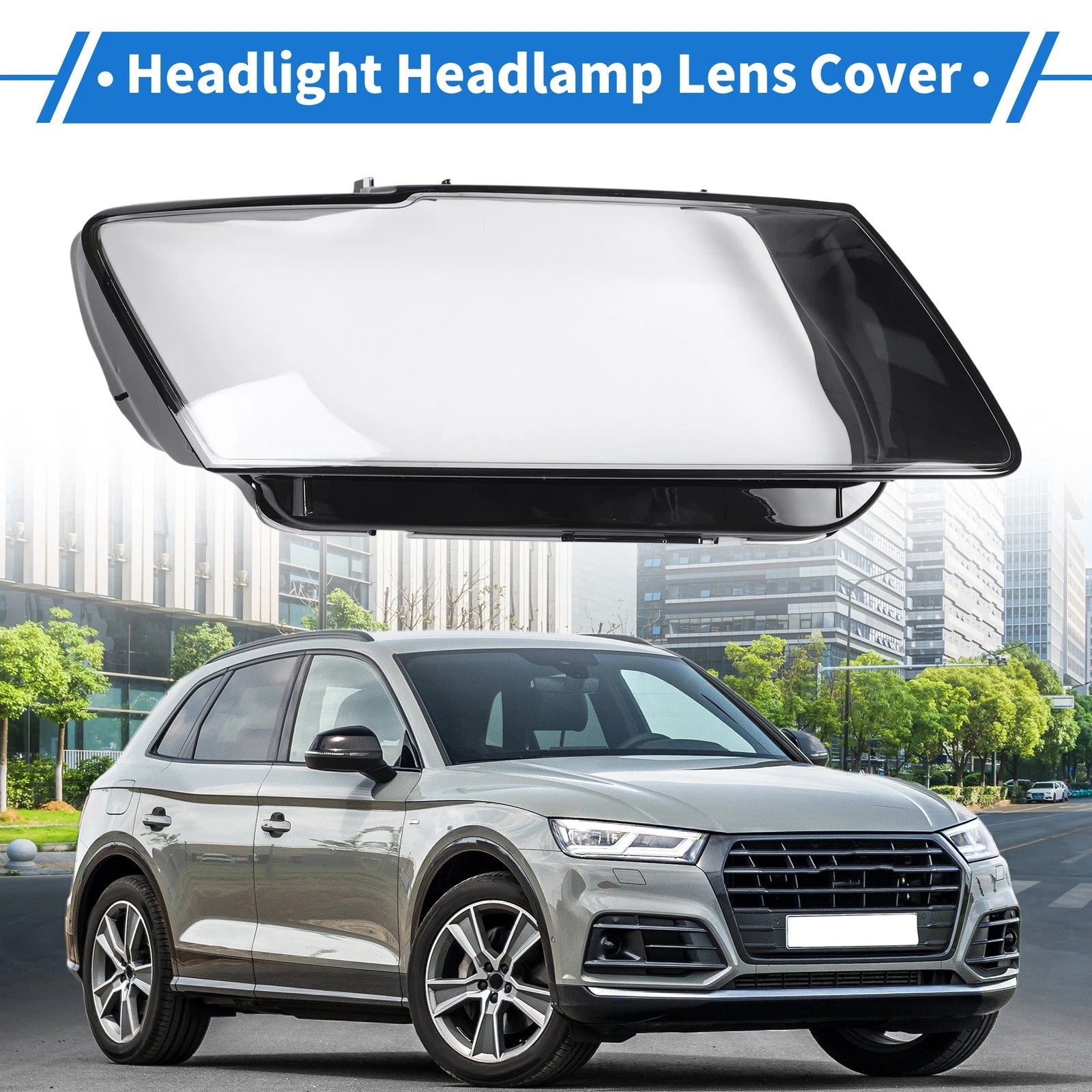 Headlight Lens Cover Front Right for Audi Q5 (2013–2017)
