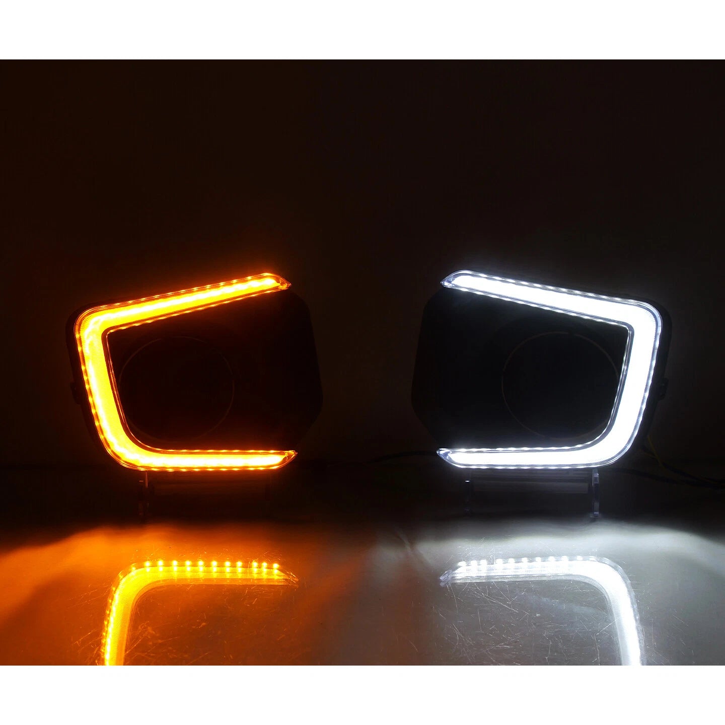 2-Color LED Fog Lights for Toyota Tacoma (2016–2022) - Front Bumper Lamps + DRL