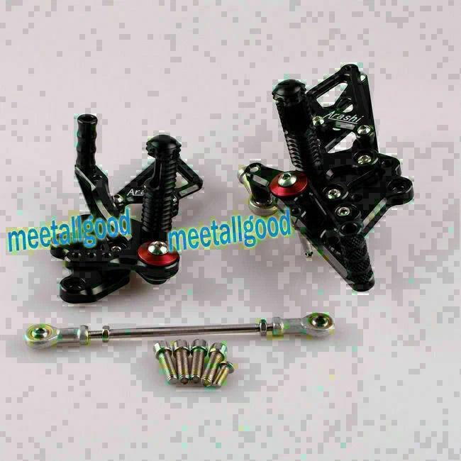 Rear Sets Footrest Pegs for Kawasaki Ninja 300 (2013) Black