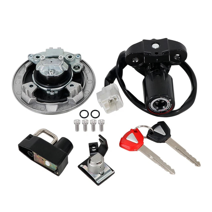Ignition Switch Key Gas Cap Lock Set for Kawasaki Ninja 500 (2024–2025)