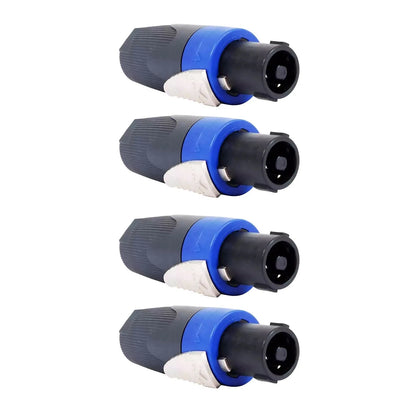 Set of 4 NL4FX Speaker Cable Plug Connectors for Speaker Quick Lock