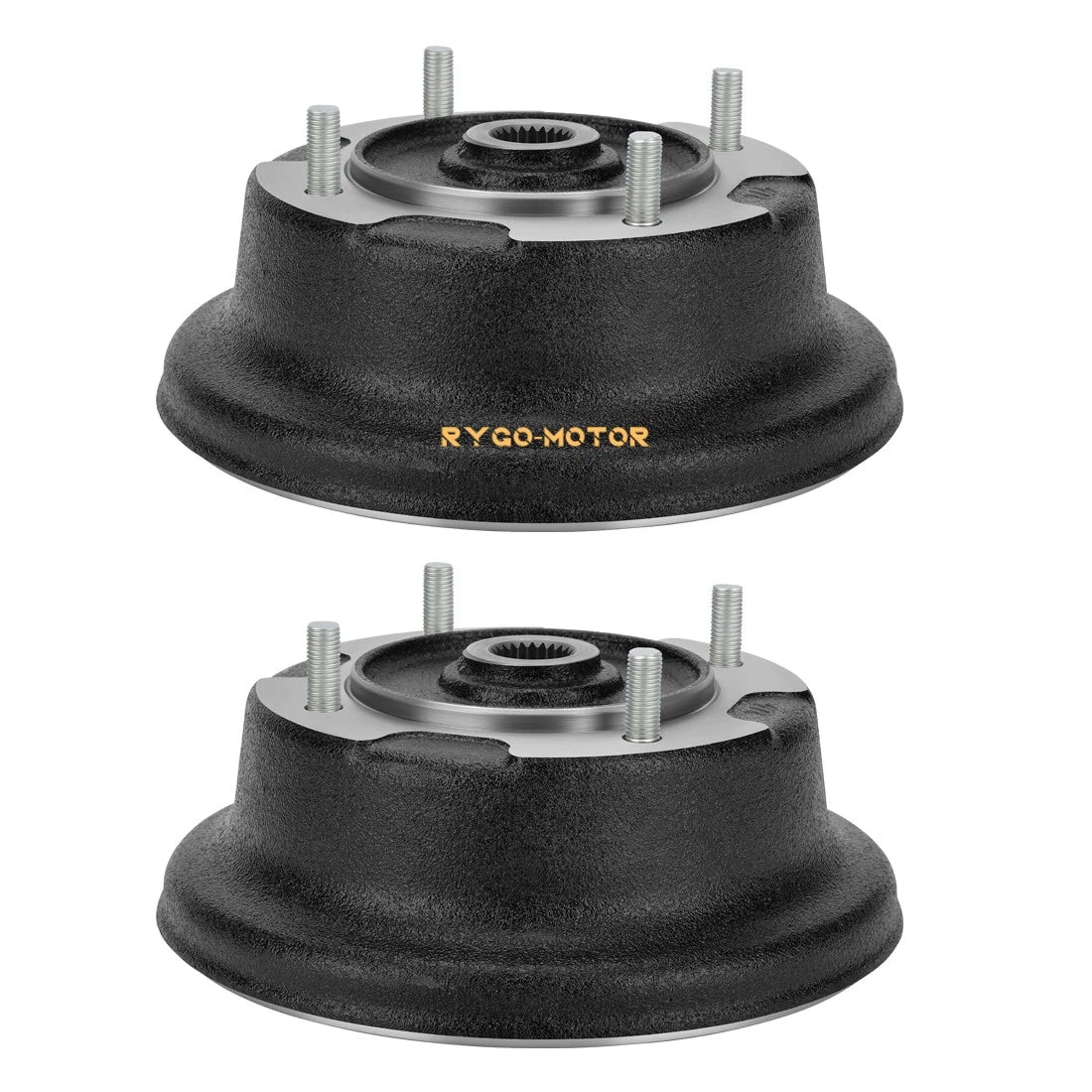 2X Front Brake Drum w/Bolts for Kawasaki KAF400 Mule 600 610 SX 4x4 XC