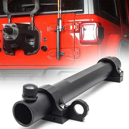 Multi-Function Tailgate Flag Pole Holder Antenna Base Kit for Jeep Wrangler (2007–2023)